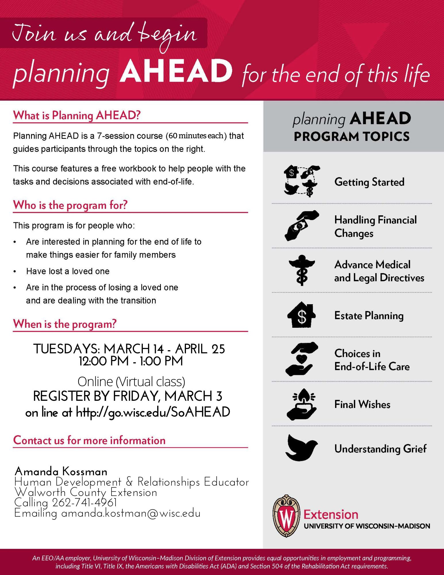 Planning Ahead Flyer